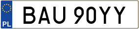 Trailer License Plate